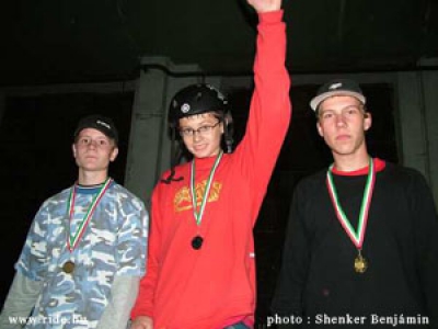 -16 kategória helyezettjei
