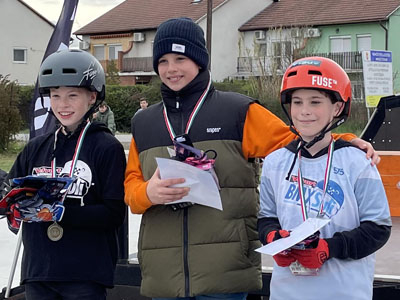 U13 kategória helyezettjei