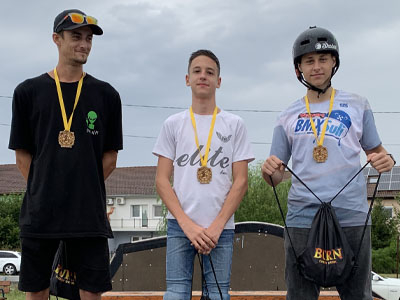 Amatőr kategória helyezettjei