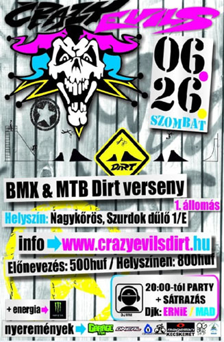 Nagykőrösi dirt verseny - részletek és flyer