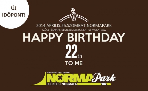 NORMAPARK születésnapi szezonnyitó új időpont
