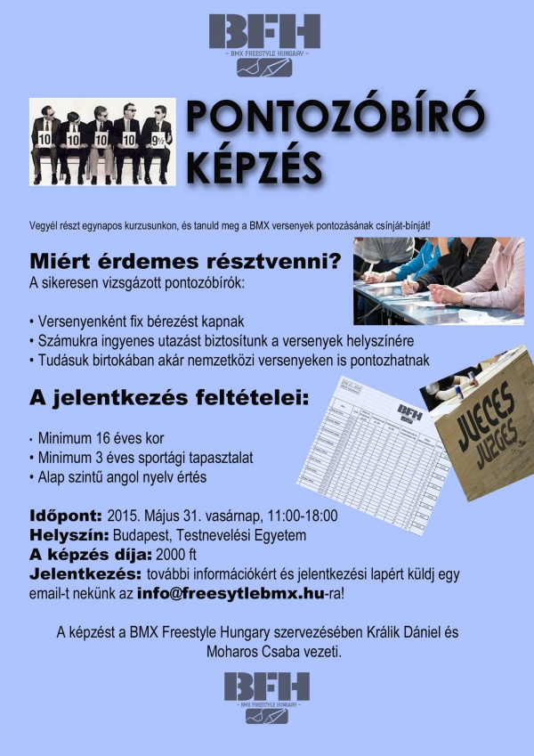 Pontozóbíró képzés