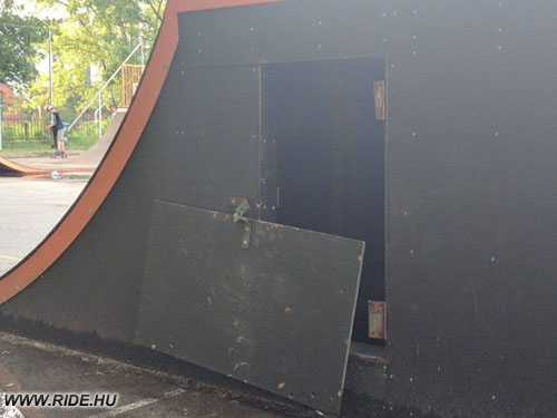 Dabas skatepark -  rongálás