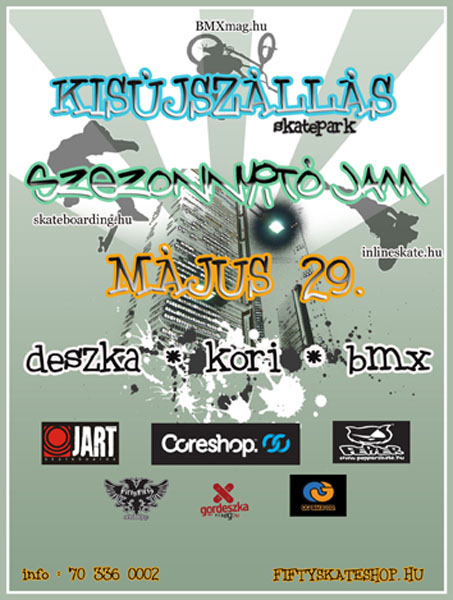 Kisújszállás - szezonnyitó jam flyer