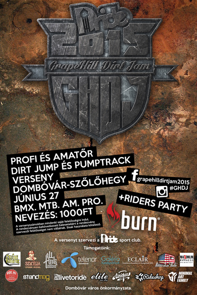 Grapehill Dirt Jam 2015 - flyer