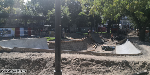 Deák téri skatepark felújítás - friss képek