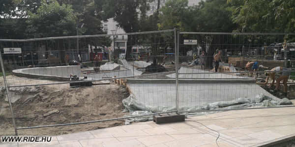 Deák téri skatepark felújítás - friss képek