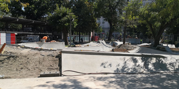 Deák téri skatepark felújítás - friss képek