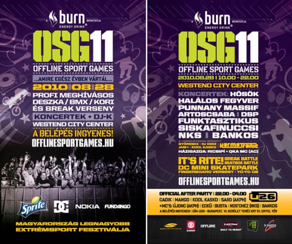 OSG - 11 flyer és a meghivottak listája