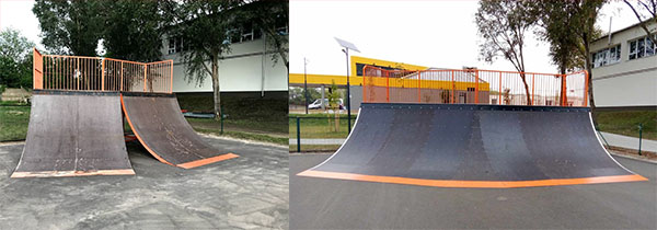 Dunakeszi skatepark felújítás