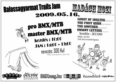 Balassagyarmati Trails Jam flyer