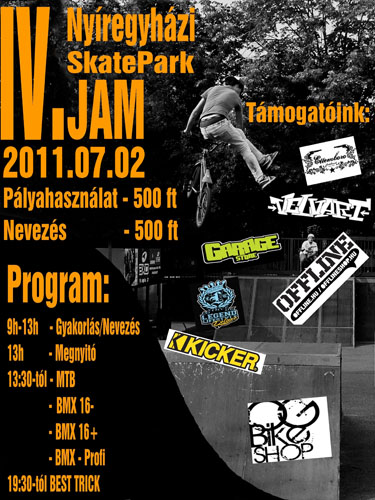 IV. Nyíregyházi Bmx Verseny - flyer
