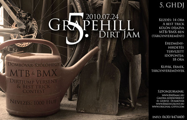 Grapehill Dirt Jam 5 - flyer