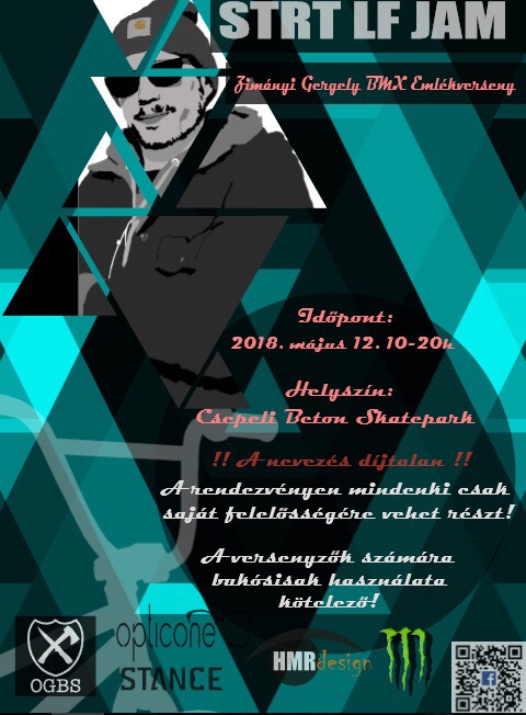 Zimányi Gergely BMX Emlékverseny - Csepel - flyer