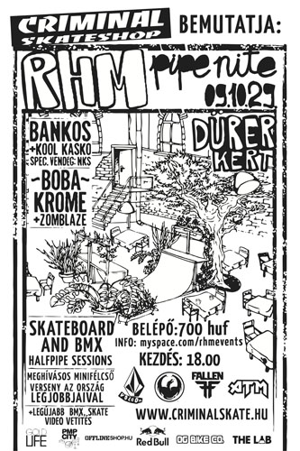 Dürer kertben pipe night - részletes program