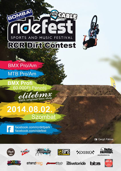 Ridefest - Kecskemét - pontos időrend