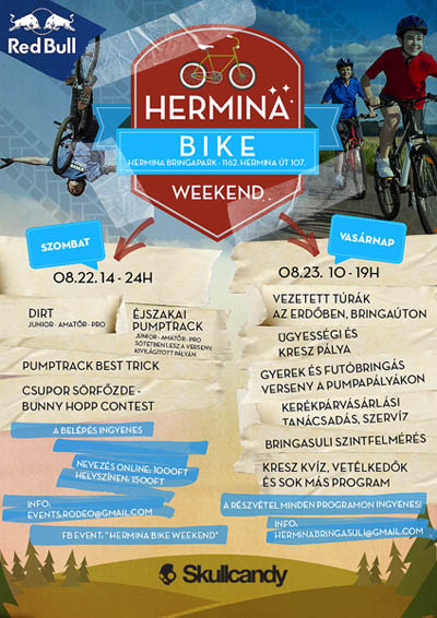 Hermina Bringapark DIRT Pumptrack Jam - részletes program