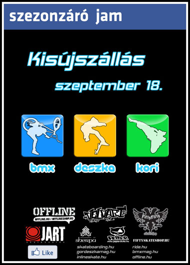Kisújszállási szezonzáró jam - flyer